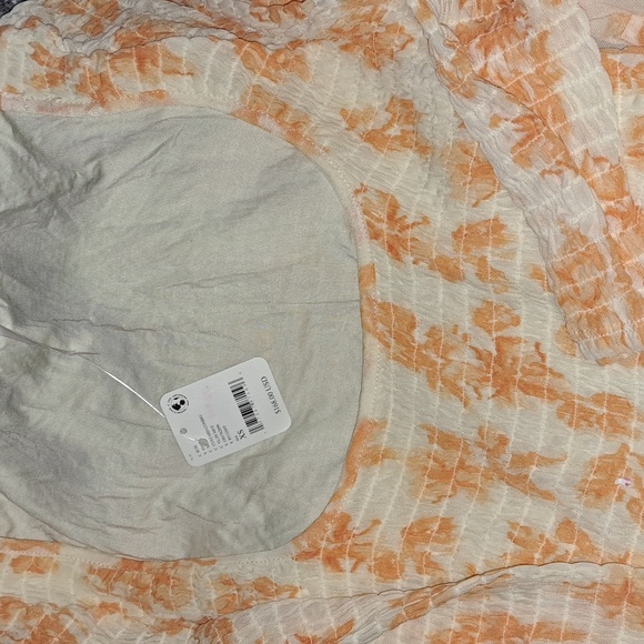 Free People NWTs It's Fate Midi Dress in Custard Combo Yellow  - Picture 6 of 10